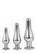 DT21874 набір анальних пробок конічної форми Dream Toys GLEAMING LOVE PLEASURE SET SILVER DT21874 фото 1