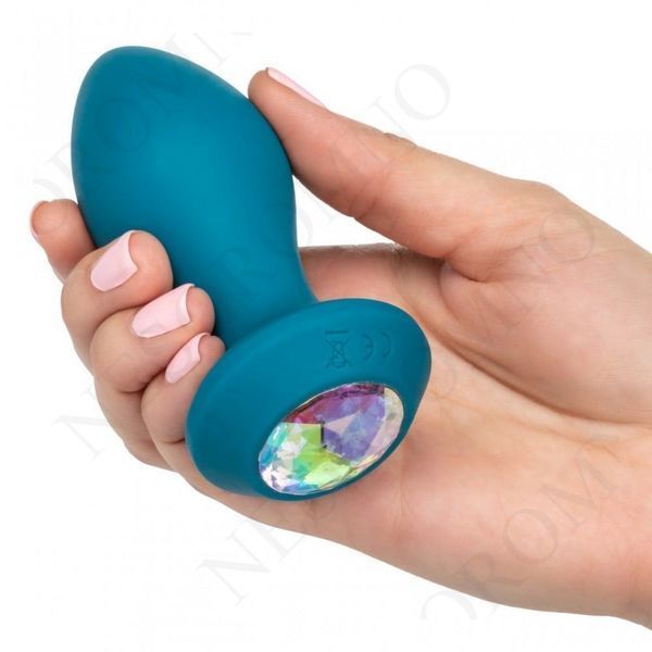 Анальна пробка із вібрацією Vibrating Crystal Probe Блакитна California Exotic CE13686 /Блакитна фото