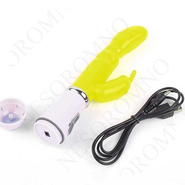 Вібратор Bunny USB - Салатовий - Смарт іграшки X0000424-3 фото