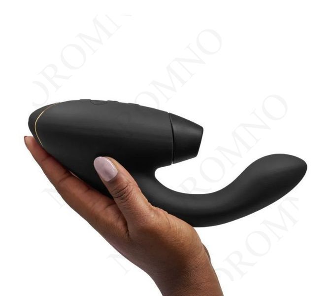 Інноваційний безконтактний вібратор-стимулятор Womanizer Duo 2 Black W44124 фото