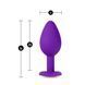 Анальна пробка з каменем BlushTEMPTASIA BLING PLUG SMALL PURPLE T331310 фото 2