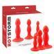 Набір анальних пробок Chisa HotStorm ANAL WAVE PROBE KIT, червоний CH13465 фото 1